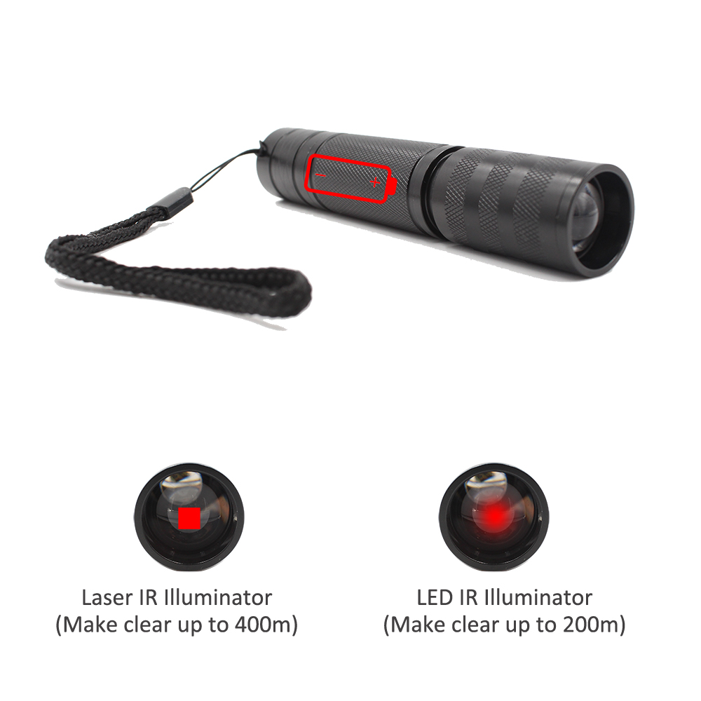 (image for) 850nm Infrared IR Flashlight Night Vision Light Assistance Illuminator